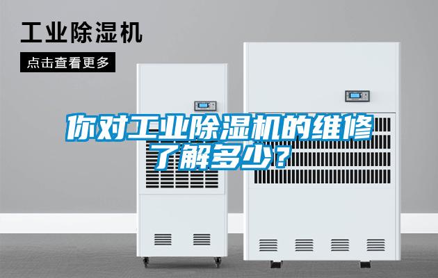 你對工業(yè)除濕機(jī)的維修了解多少？