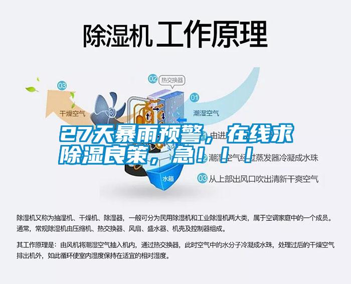 27天暴雨預(yù)警，在線(xiàn)求除濕良策，急！！！