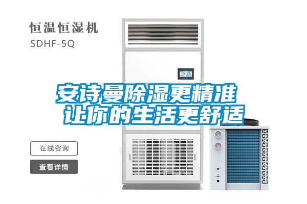 安詩曼除濕更精準(zhǔn) 讓你的生活更舒適