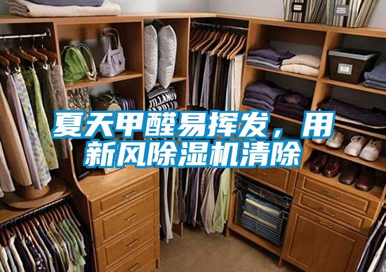 夏天甲醛易揮發，用新風除濕機清除