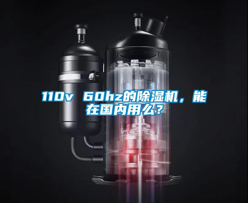 110v 60hz的除濕機，能在國內用么？