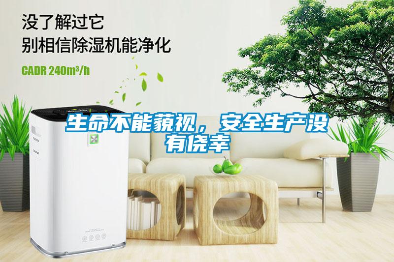 生命不能藐視，安全生產沒有僥幸
