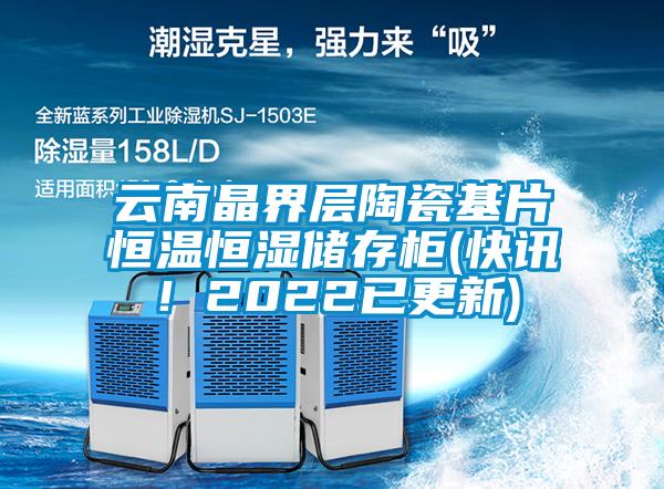 云南晶界層陶瓷基片恒溫恒濕儲存柜(快訊！2022已更新)