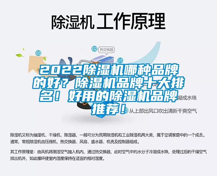 2022除濕機(jī)哪種品牌的好？除濕機(jī)品牌十大排名！好用的除濕機(jī)品牌推薦！