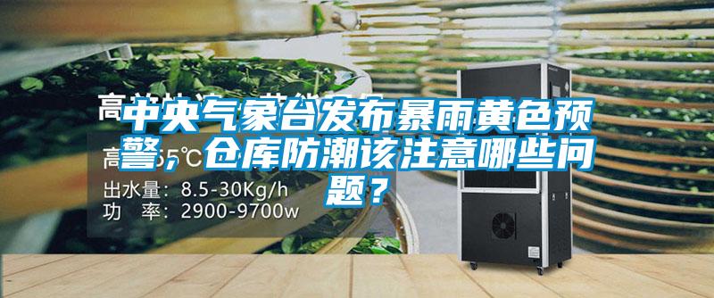 中央氣象臺發(fā)布暴雨黃色預(yù)警，倉庫防潮該注意哪些問題？