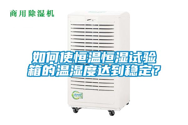如何使恒溫恒濕試驗箱的溫濕度達(dá)到穩(wěn)定？
