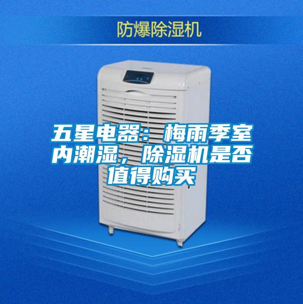 五星電器：梅雨季室內潮濕，除濕機是否值得購買