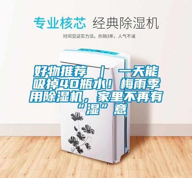 好物推薦 ｜ 一天能吸掉40瓶水！梅雨季用除濕機，家里不再有“濕”意