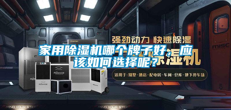 家用除濕機哪個牌子好，應該如何選擇呢？