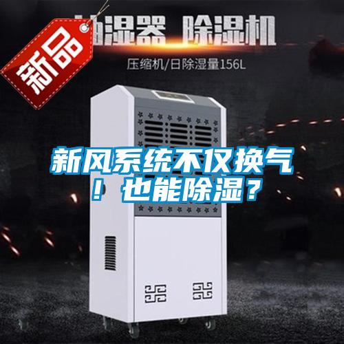 新風系統不僅換氣！也能除濕？
