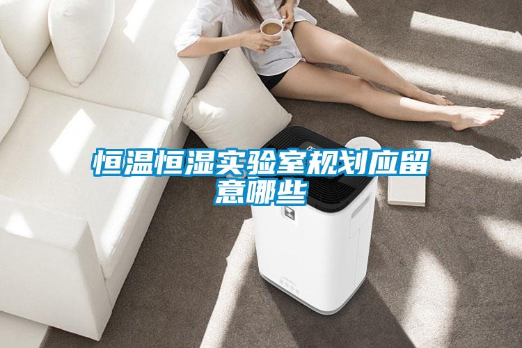 恒溫恒濕實驗室規(guī)劃應(yīng)留意哪些