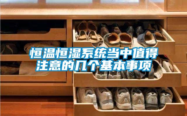 恒溫恒濕系統當中值得注意的幾個基本事項