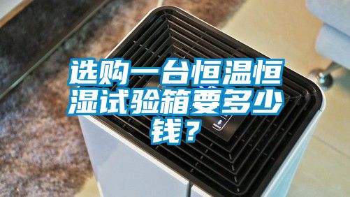 選購一臺恒溫恒濕試驗箱要多少錢？
