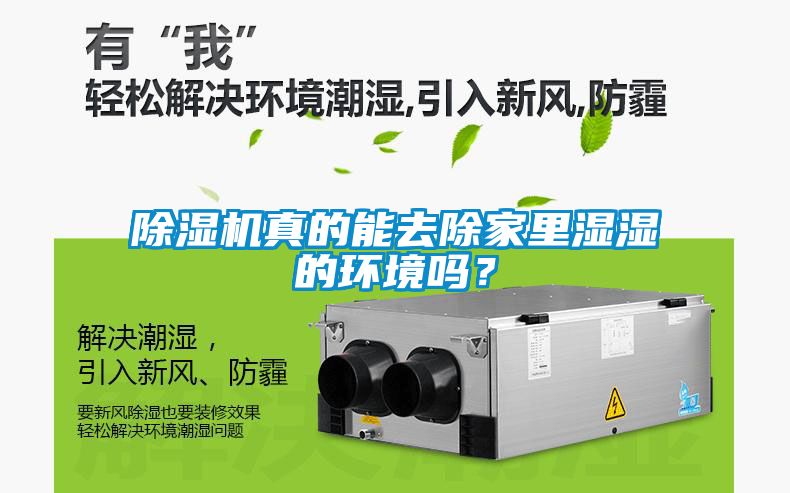 除濕機真的能去除家里濕濕的環境嗎？